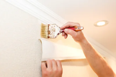 Pose de papier peint à Bourideys — revêtements muraux et toiles de verre